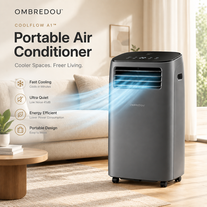 OMBREDOU CoolFlow A1™ Portable Air Cooler – Smart Cooling System for Home & Office